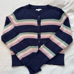 American Eagle Outfitters Multicolor Striped Cardigan